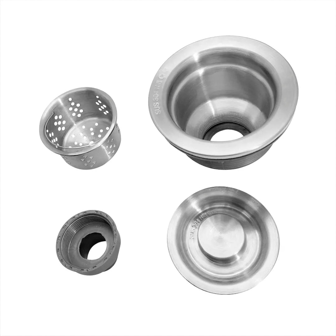 CANASTILLA 4" PARA DESAGÜE LAVAPLATOS ACERO 304