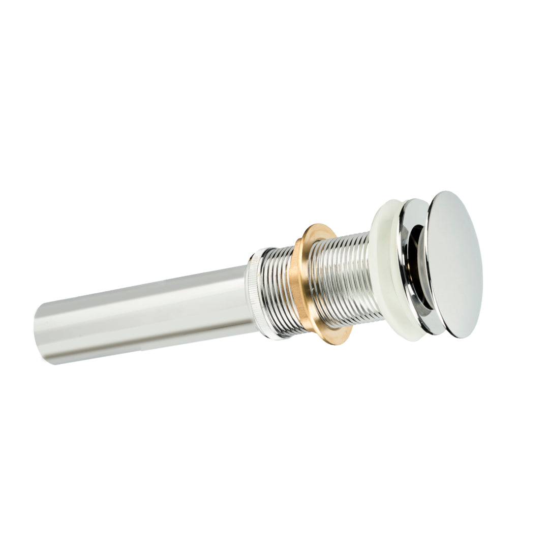 DESAGÜE PARA LAVAMANOS TIPO HONGO CON TAPA PUSH ZAMACK