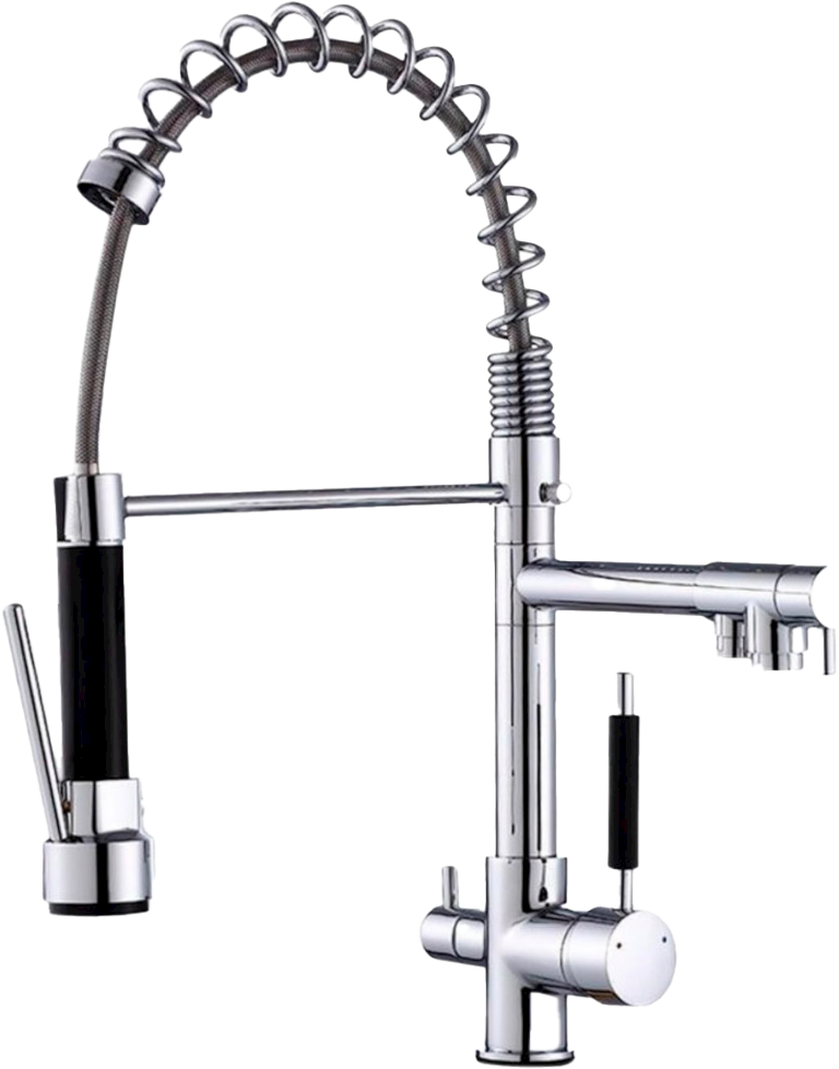 GRIFERÍA MONOCONTROL PARA LAVAPLATOS O COCINA LINEA GOURMET NEGRO MATE