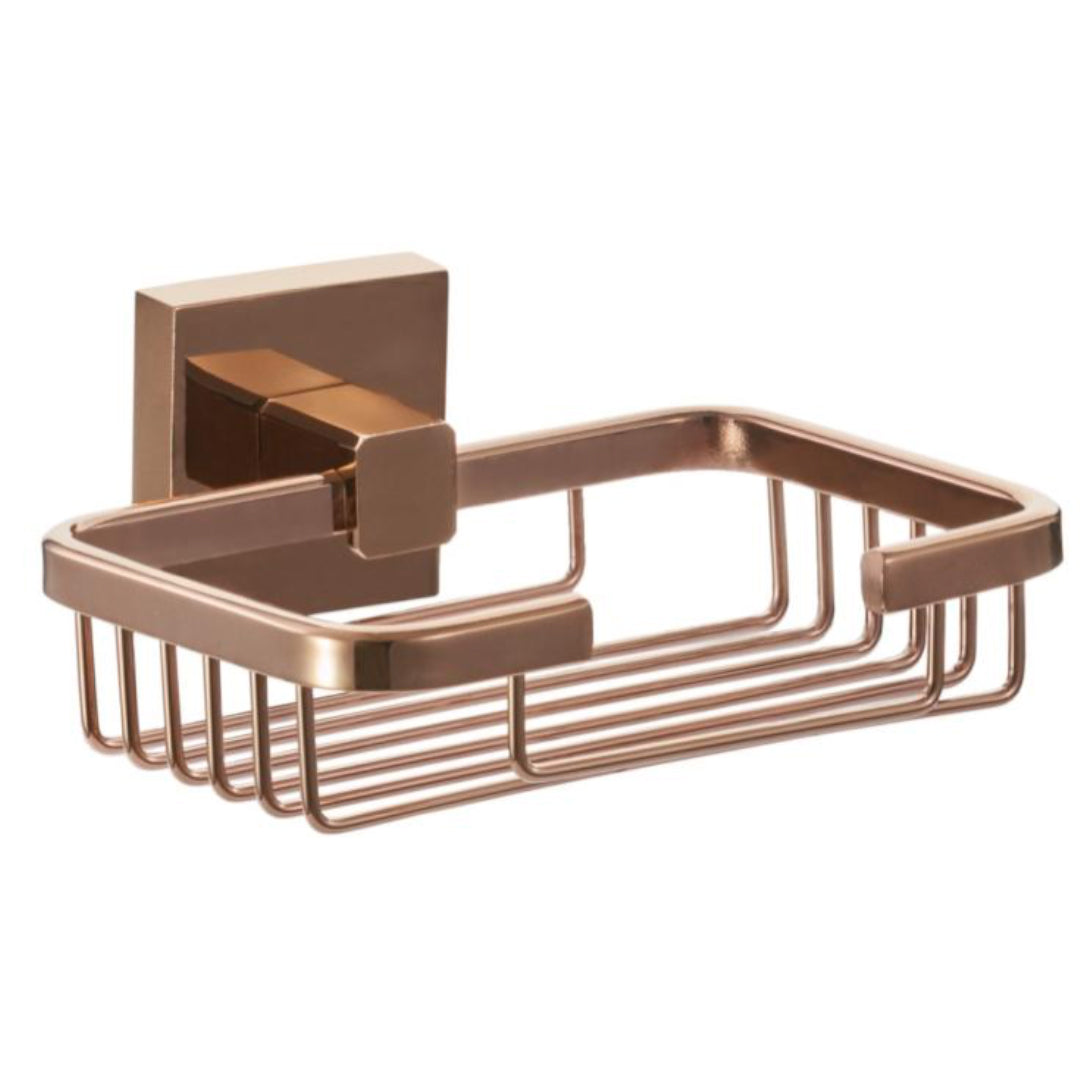 ACCESORIO DE BAÑO TIPO JABONERA LUJOSA LÍNEA BRESSIA DORADO