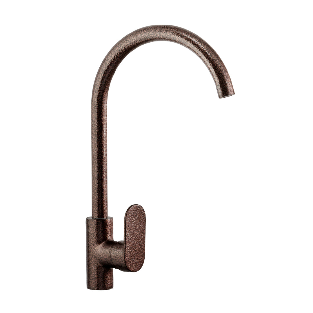 GRIFERÍA DE COCINA CON MEZCLADOR LAVAPLATOS CASTELLO COBRE ANTIQUE MATE