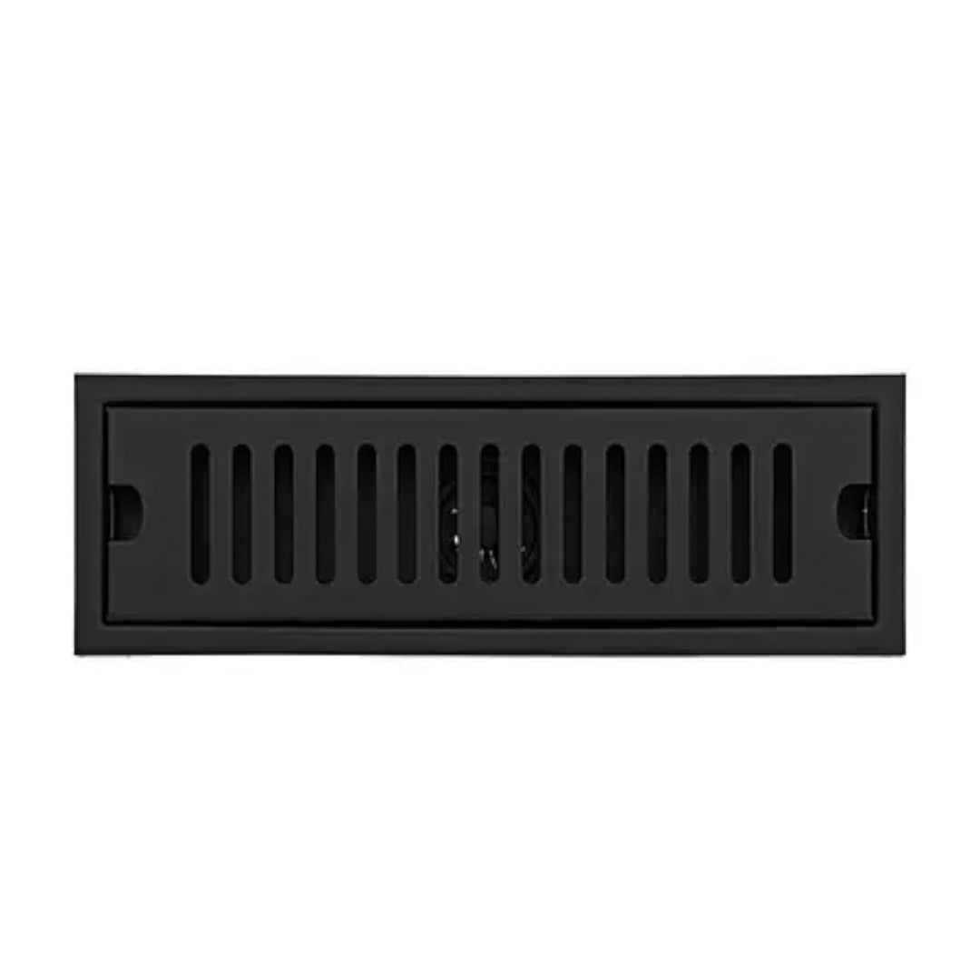 REJILLA SIFÓN DE PISO RECTANGULAR TIPO LADRILLO 30 CM NEGRO MATE