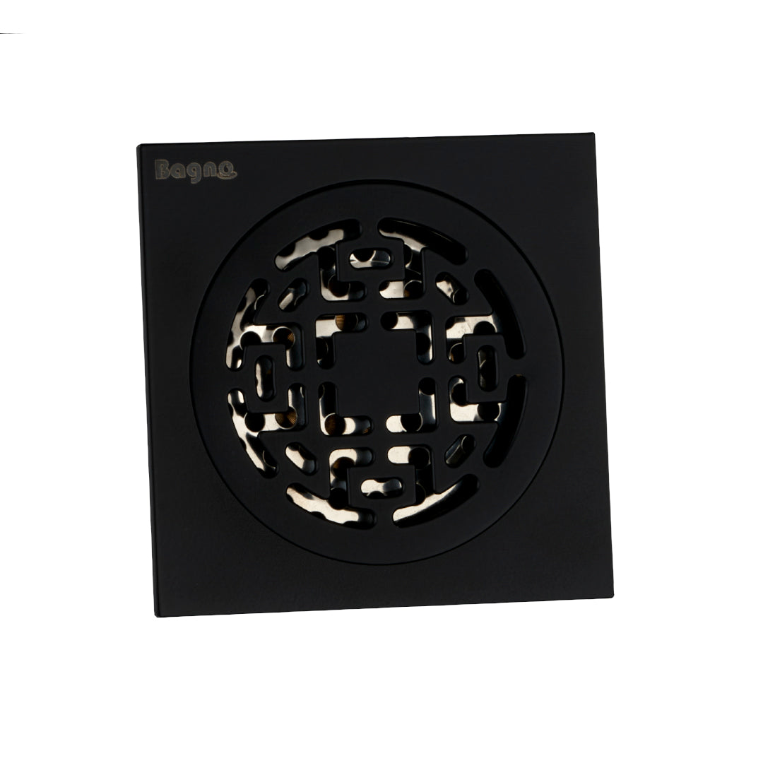 REJILLA SIFÓN DE PISO CUADRADA 10X10 DE LUJO DORADA