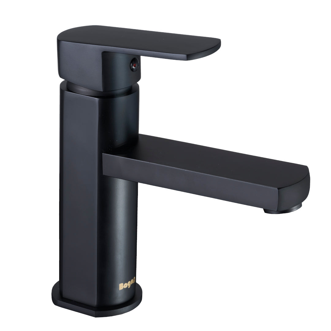 GRIFERÍA CON MEZCLADOR LAVAMANOS CON AIREADOR MONOCONTROL CUERPO MEDIO CASTELLO BRONCE SATINADO