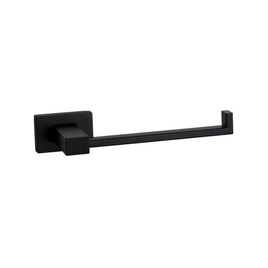 ACCESORIO DE BAÑO PORTA ROLLO PAPEL HIGIÉNICO MANHATTAN - PAPELERA NEGRO MATE