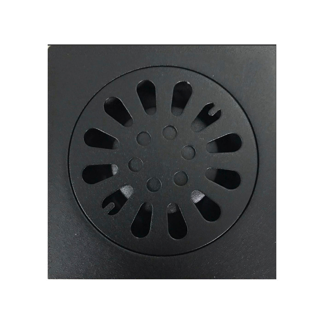 REJILLA SIFÓN DE PISO CUADRADA EN ACERO 10*10 COBRE ANTIQUE MATE